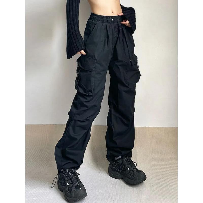 Pantaloni da paracadute Cargo oversize Harajuku Donna Streetwear Pantaloni sportivi larghi Y2k Hip Hop Pantaloni larghi Techwear