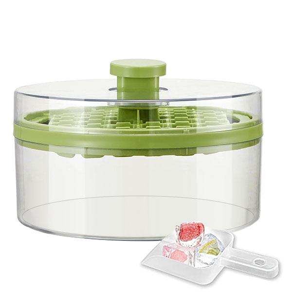 

32/64 шт. легкосъемных формочек для льда с крышкой и совком для льда, многоразовые выдвижные формочки для льда в морозильной камере с ящиком для хранения