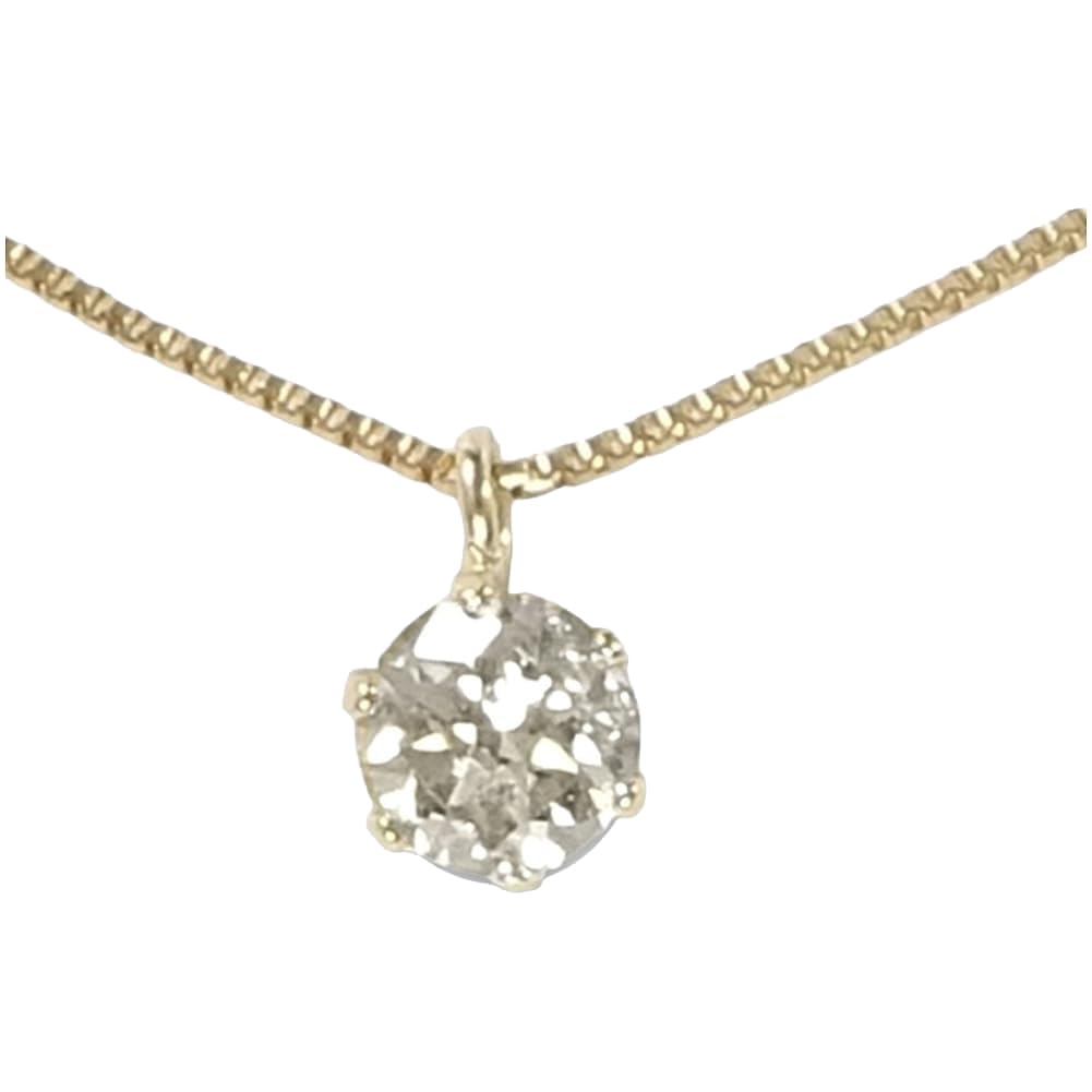 

and Me Jewelry 10K K10 Діамантовий кулон Намисто Один діамант карат [You Box] - 0,10 [Квітневий камінь] 3027_1103 [Подарункова упаковка] жовтий