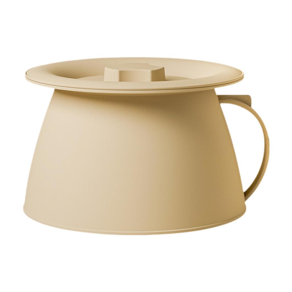 Home Spittoon Basin with Lid Easy to Clean Bedside Dresser Bucket Potty Urinal Pot for Bedroom