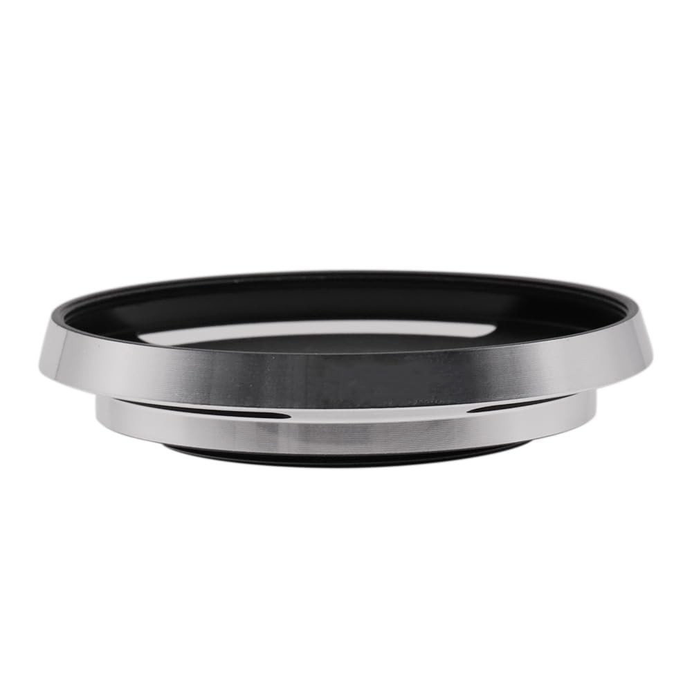 

Toileum 43mm Metal Lens Lens Lens Compatible with 43mm Camera Wide 43mm Type Lens Hood Hood, Screw-On Hood, Wide-Angle Hood, Lenses, (Silver)