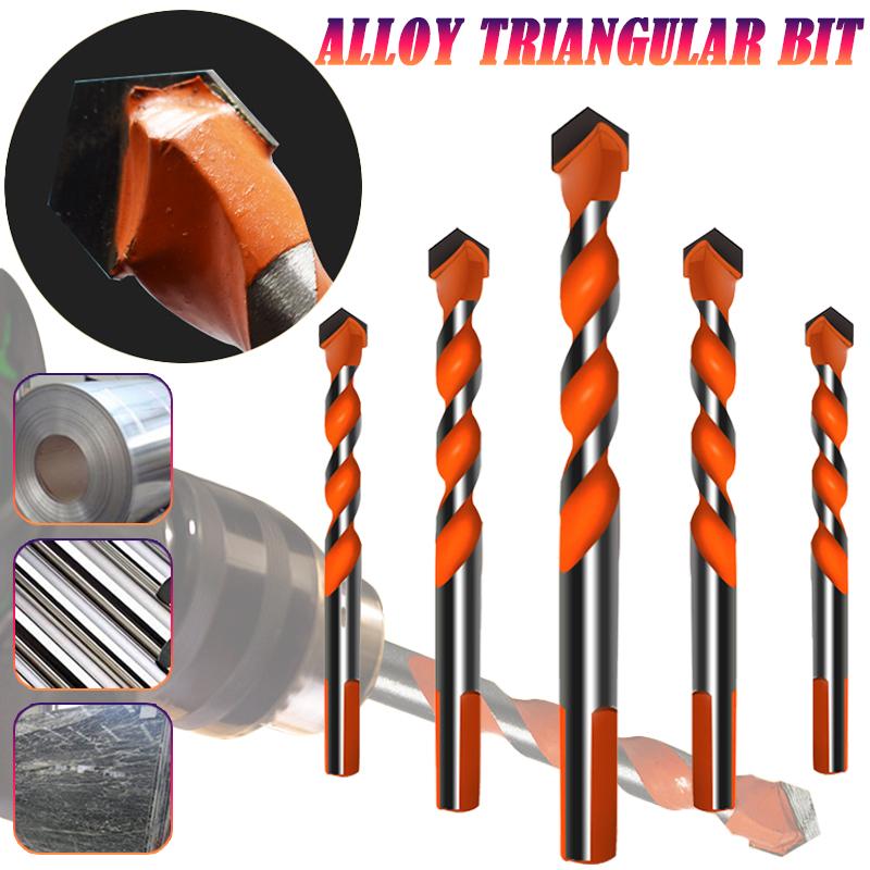 3/4/5/6/7/8/10/12Multifunctional Glass Metal Tile Drill Bit Triangle Diamond Drill Set Ceramic Concrete Brick Wood Punching Hole Saw Drill