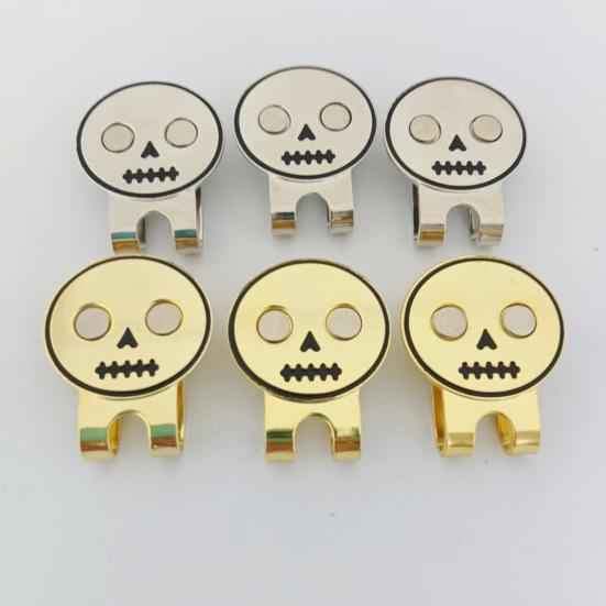 Kulatá lebka Spona na golfovou čepici Magnetický držák na značkovač golfového míčku Golfové čepice Kalhoty Tašky Průzory Opasky Kovová spona Golfové doplňky Nadšenci Dárek