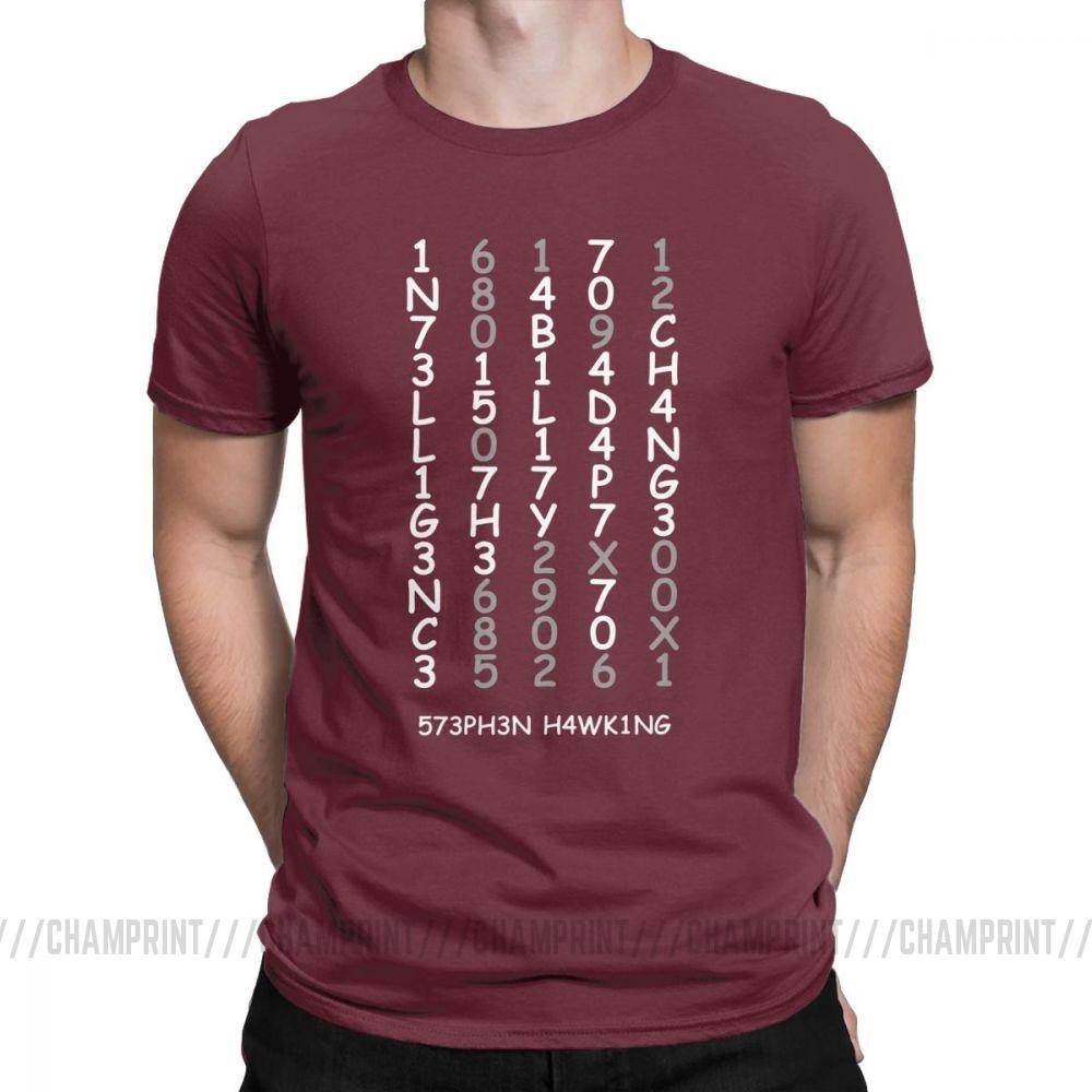 Intelligence Vintage T Shirts For Men Adapt To Change Brain Power Mind Geeky Tops Plus Size