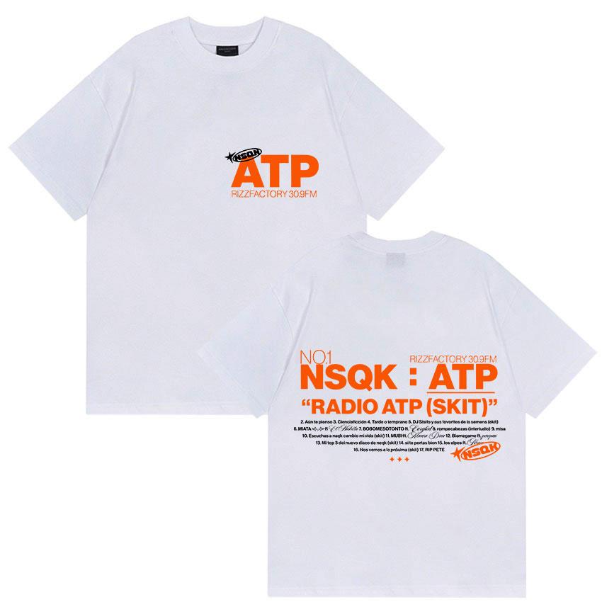 Rapper NSQK ATP AUN The PIENSO Album T-shirt for Men and Women, Retro 2025 Summer Pure Cotton 100% Printed Loose T-shirt