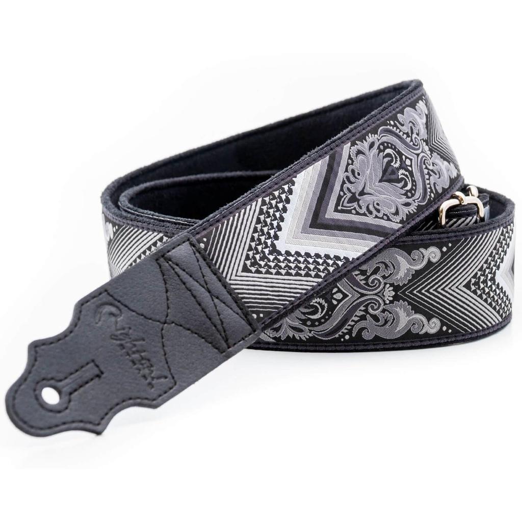 Straps 5cm Arrow Black RightOn! Guitar/Bass Strap, Wide, 90-150cm,