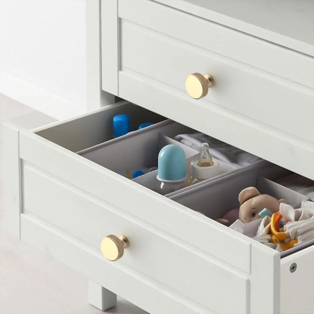 2025 Modern Single Hole Cabinet Handle Round Black Gold Knob Cupboard Black Gold Desk Drawer Pull Solid Aluminum Alloy Furniture