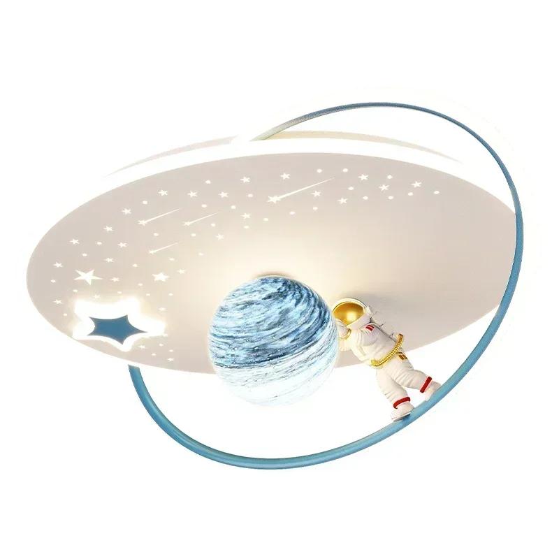 Modern LED Ceiling Light Children's Room Ceiling Light Astronaut Planet Home Decoration Girls and Boys Bedroom Lighting Fixtures