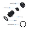 38 Pcs Outdoor Cable Gland Joints Waterproof Cable Connector Plastic  Cable Grommets NPT Type Cable Fitting Easy Install