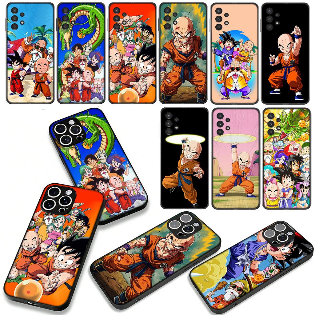 For Motorola Moto G04 G13 G14 G22 G23 G20 G32 G34 G35 G64 G82 G84 G53 G60 G72 E14 E15 E13 Case Anime Krillin Dragon Gokus Ball