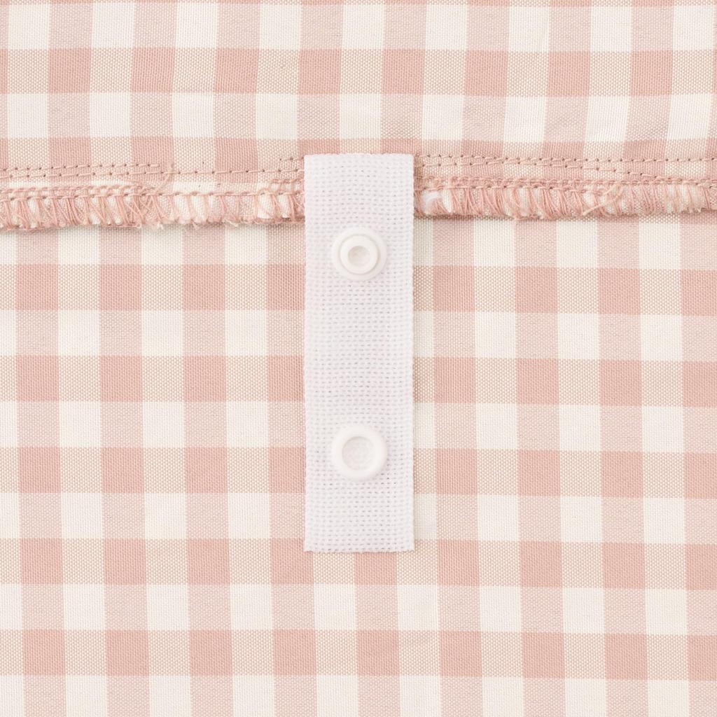 MUJI Recycled Polyester Duvet 170 x 210 Pink 84738555 Quick-Drying Cover, SD, cm, Check,