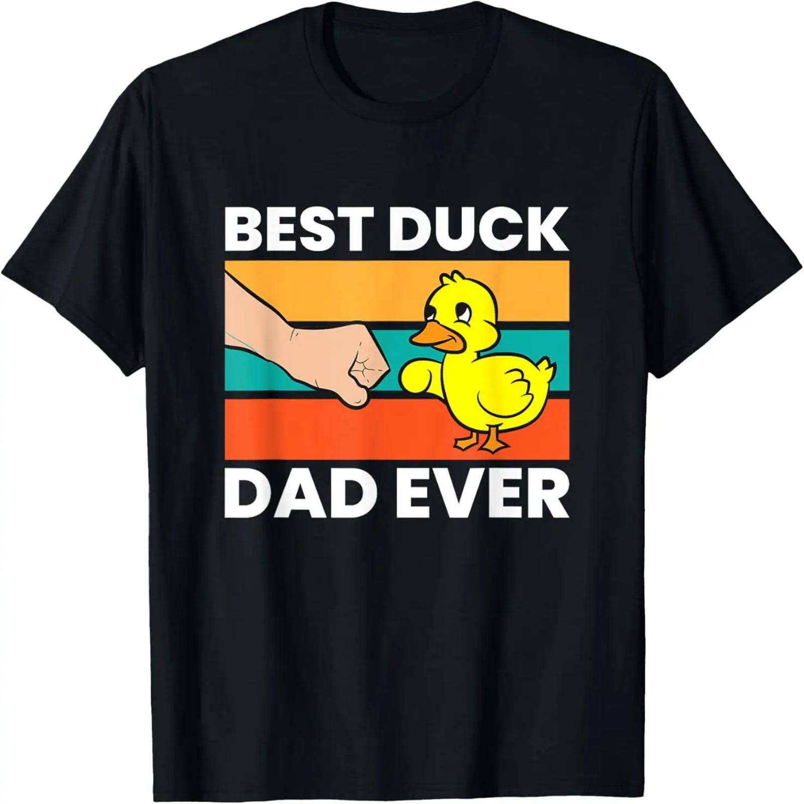Best Duck Dad Ever Funny Duck Papa T-Shirt S