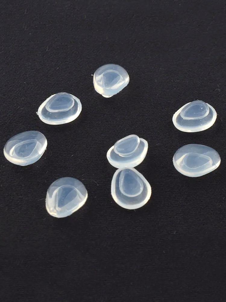 

10Pairs(20pcs) Heart Shape Eyeglasses Anti Slip Silicone Nose Pads Eyewear Insert Nose Pad