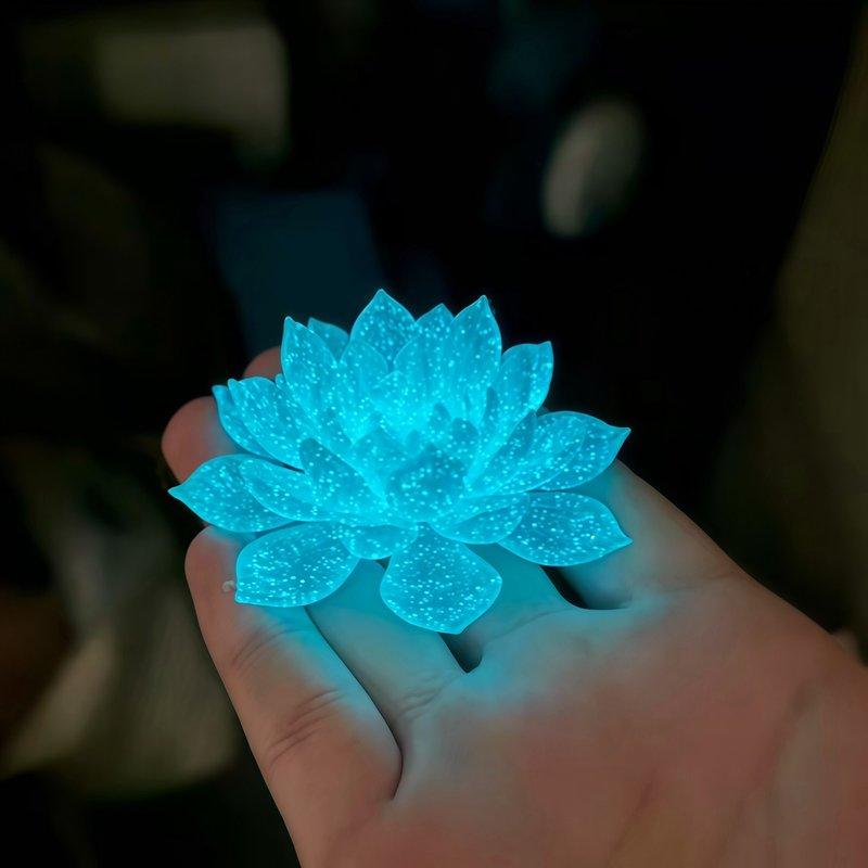  3d Printed Palm Sized Lotus Lantern Hanfu Photography Prop Glowing Water Lily Flower Decor For Mid-Autumn Festival Gift