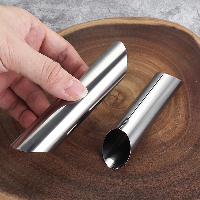 6-24PCS Stainless Steel Slant Mouth Tube Pastry Baking Mold DIY Handmade Desserts Cream Horn Cannoli Tubes Home Baking Tools ZYF