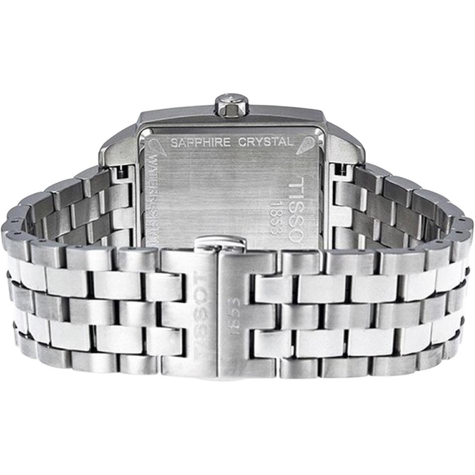 TISSOT Quartz Movement 100m Water Resistance Men's Watches Watch 39*11mm Black Dial Stainless Steel Case T005.517.11.057.00