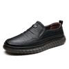 Leather Shoes Men's Spring New Soft-soled Breathable Casual Beef Tendon Sole Non-slip Men's Driving Father Shoes
