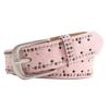 Women's Fashion Punk Waist Belt Breathable Perforated Design Practical PU Adjustable Length Strap