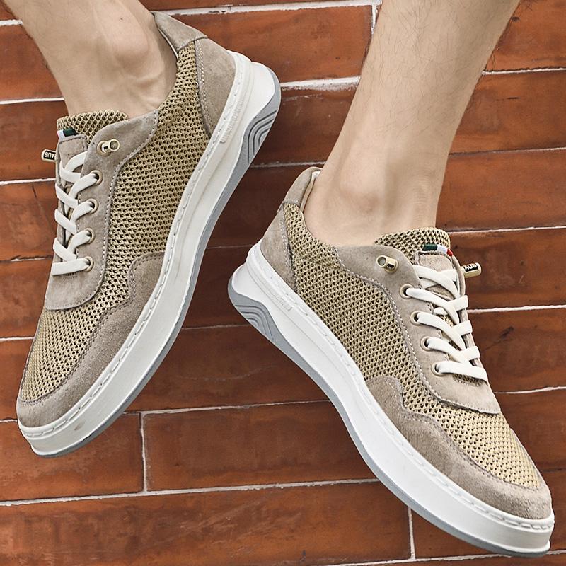 New Men's Shoes Luxury Brand Designer Casual Shoes Italian Breathable skate shoes Youth Fashion Versatile Shoes Men Sneakers