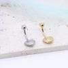 Edelstahl Galvanisiert Pfirsichherz Bauchnabelring Piercingschmuck