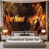 Custom Name Text Tapestry Jude Bellingham Personalized Polyester Wall Tapestry For Bedroom And Room