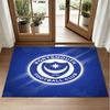Portsmouth FC Design Kristall-Samt-Teppich Weich Dekorative Matte für Schlafzimmer Eingang