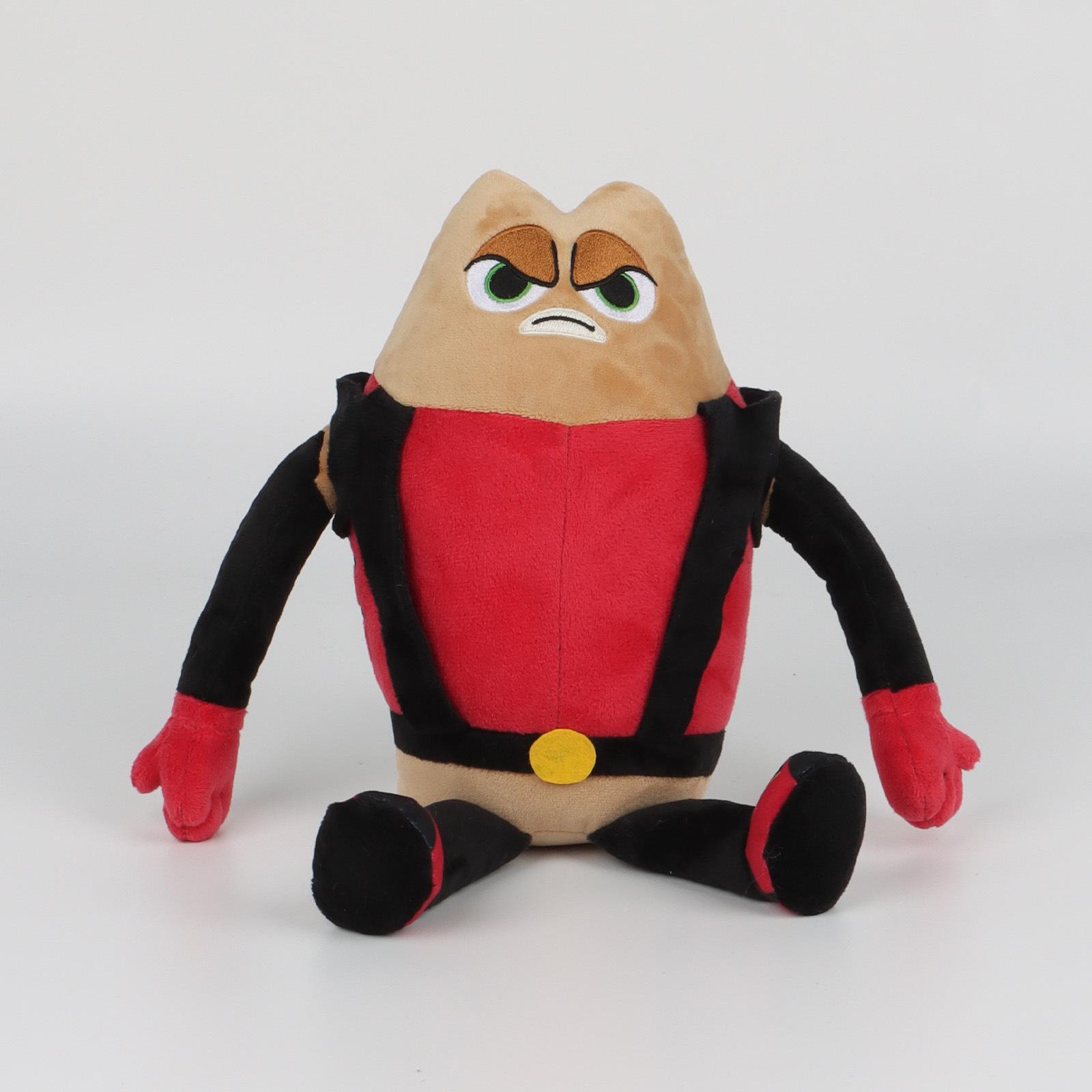 Nieuwe Killer Bean Pluche Sleutelhanger Zacht Gevuld Hanger Grappig Koffieboon Karakter Tas Hanger Killer Bean Pluche Speelgoed Cadeau Voor Gamers rood
