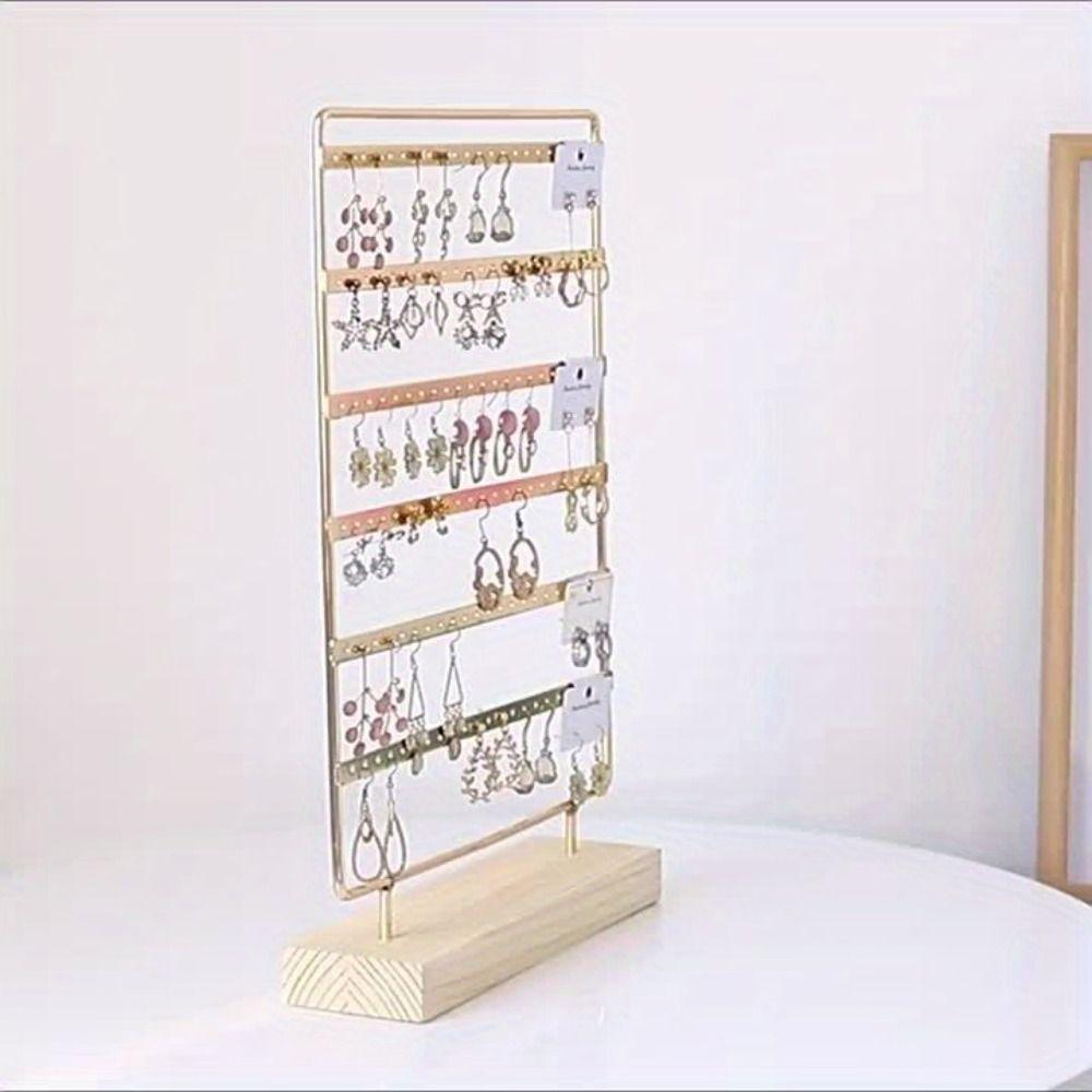DIY Metal Earring Holder 6-Tiered Ear Stud Rack Earrings Storage Rack  Girls Gifts
