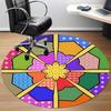 1pc Patchwork Quilt Pattern Chair Carpet for Office Non Slip, Machine Washable Rug for Office, Room Holiday Decor for Christmas, Birthday Polyester