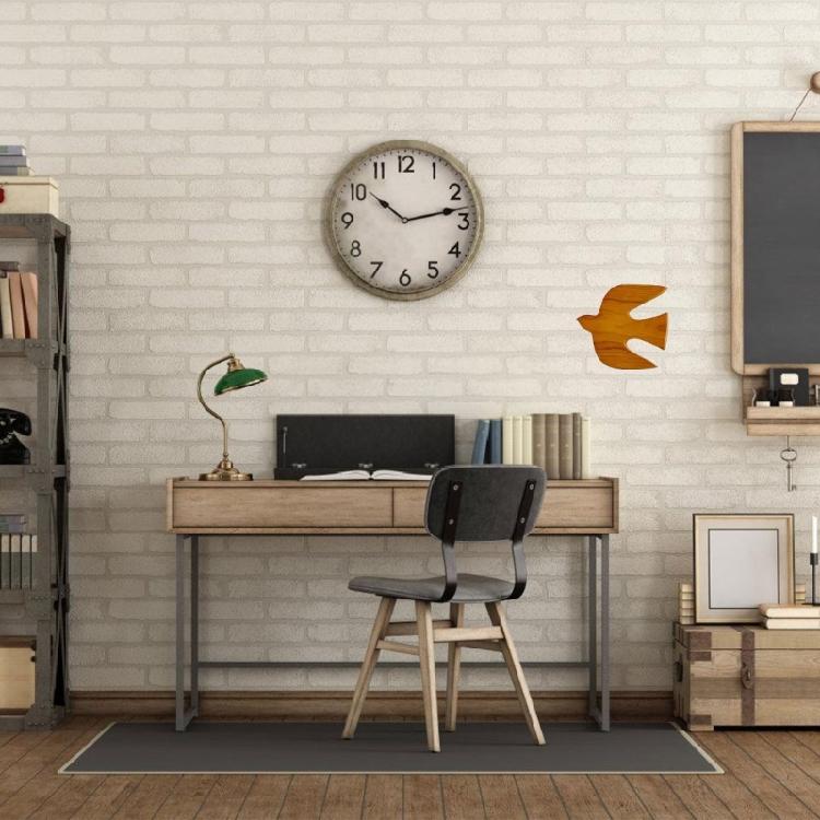 Artistic Wood Swallow Sculpture Wall Hanging Wooden Bird Statue Plaque Ornament for Children Bedroom Nursery Decoration