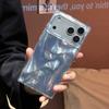 Rectangle Edge Design For For Iphone 17 Pro Max Case For For Iphone 16 1 14 13 Laser Water Wave Pattern Hard IMD Back Cover