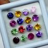 40 Pcs Sapphire Mix Color   Gemstone Lot 4 MM Round Mix Color Sapphire