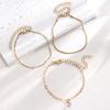 3-teiliges Vintage & Minimalistisches Strass-Armband-Set Perfekt für Alltag und Armband-Set