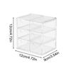 Transparent Acrylic Storage Box Dust Division Large Capacity Multi-Layer Jewelry Display Stand Desktop Drawer Organizer Box