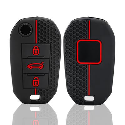 Silicone Car Key Case Cover For Citroen Berlingo C3 Iii Aircross C4 C4L C5 C6 C8 Picasso For Peugeot 208 308 Key Cap