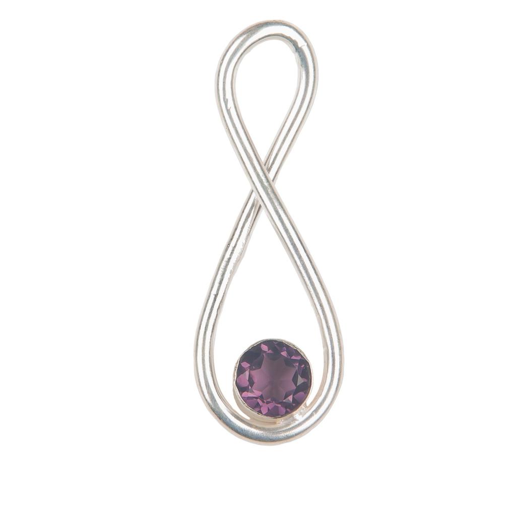 Amethyst Gemstone 925 Sterling Silver Jewelry Handmade Pendant 1.66" For Women PP-20-6