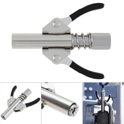 10000 PSI Grease Injection Coupler Compatible with All Grease Injector 1/8, Double Handle Quick Lock Release Grease Tips Ends Couplers