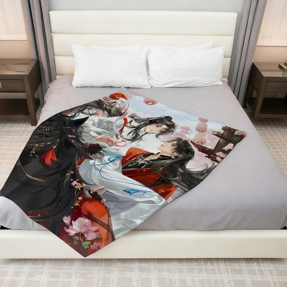 Heaven Officials Blessing Blanket Throw Super Cosy Plush Living Room Sofa Couch Childish Birthday Gifts