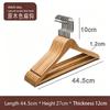 Solid Wood Clothes Hangers, Non-slip Shoulder Grooves 360° Swivel Chrome Hook Garment Hangers for Shirts Pants Dresses, Hotel Closet Storage Organizer