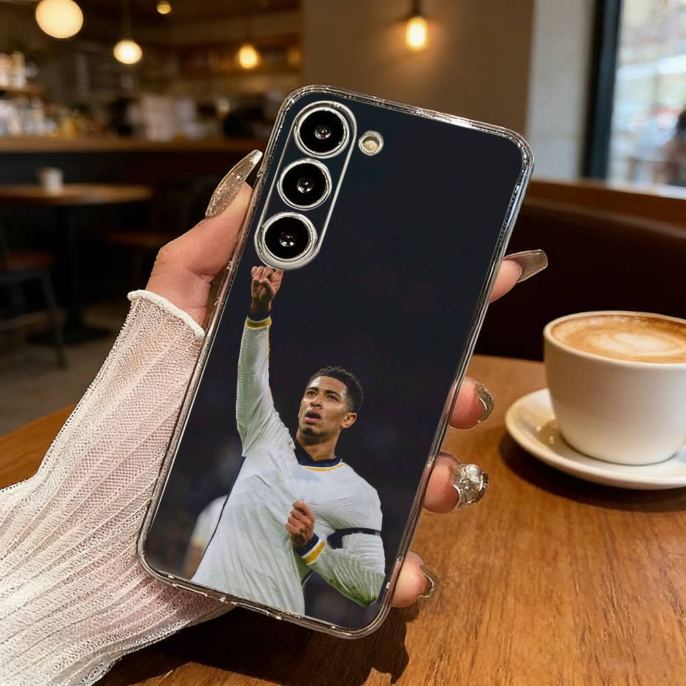 J-Jude Football B-Bellinghams Phone Case For Samsung S25,S24,S21,S22,S23,S30,Ultra,S20,Plus,Fe,Lite Transparent Cover