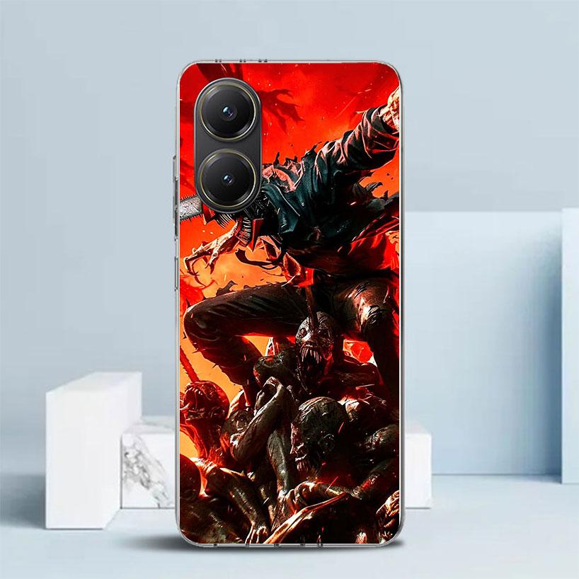 C-Chainsaw Mans Denji Phone Case For Xiaomi Poco F7 Ultra X5 X6 X7 Pro M7 Redmi 15C 15 13C 13 12C 12 10C 10 10A 9 9C 9A 9T Cover