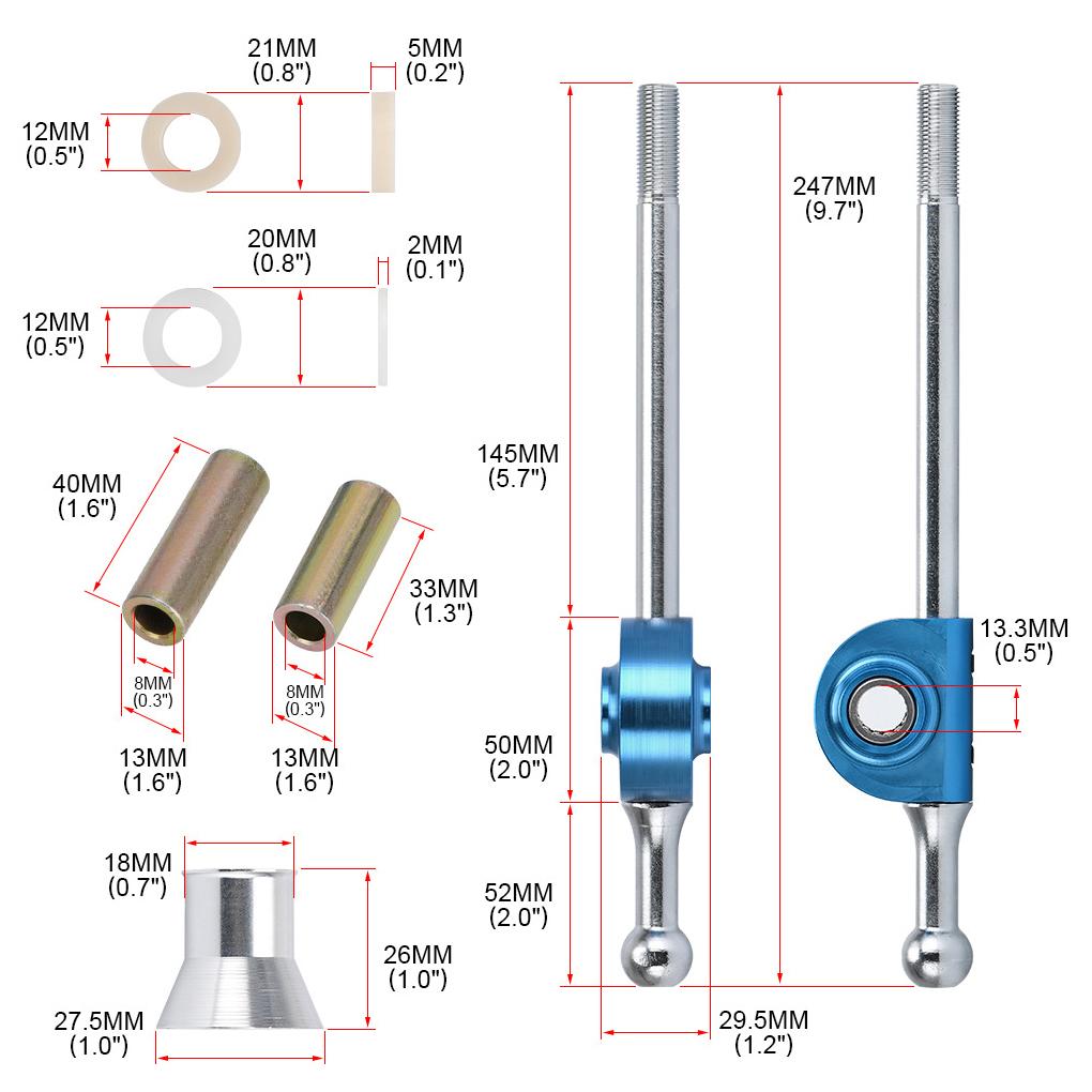 Silver Durable And Efficient Shifter Gear For Quick Gear Changes Professional Throw Short Shifter