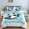 Cartoon Lovely Panda Cute Animal Bedding Set Boys Girls Twin Queen Size Duvet Cover Pillowcase Bed Kids Adult Home Textileextile