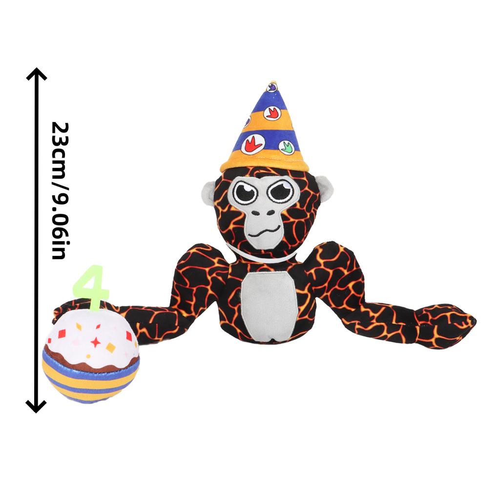 19cm/7.48in Gorilla Tag Tagged Monke Plush Game Peripheral Doll Cute Cartoon Lava Gorilla Plush Toy for Kids Birthday Xmas Gifts