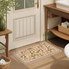 French light luxury bathroom water-absorbing non-slip floor mat, toilet, toilet door quick-drying foot cushion, dirt-resistant leave-in carpet