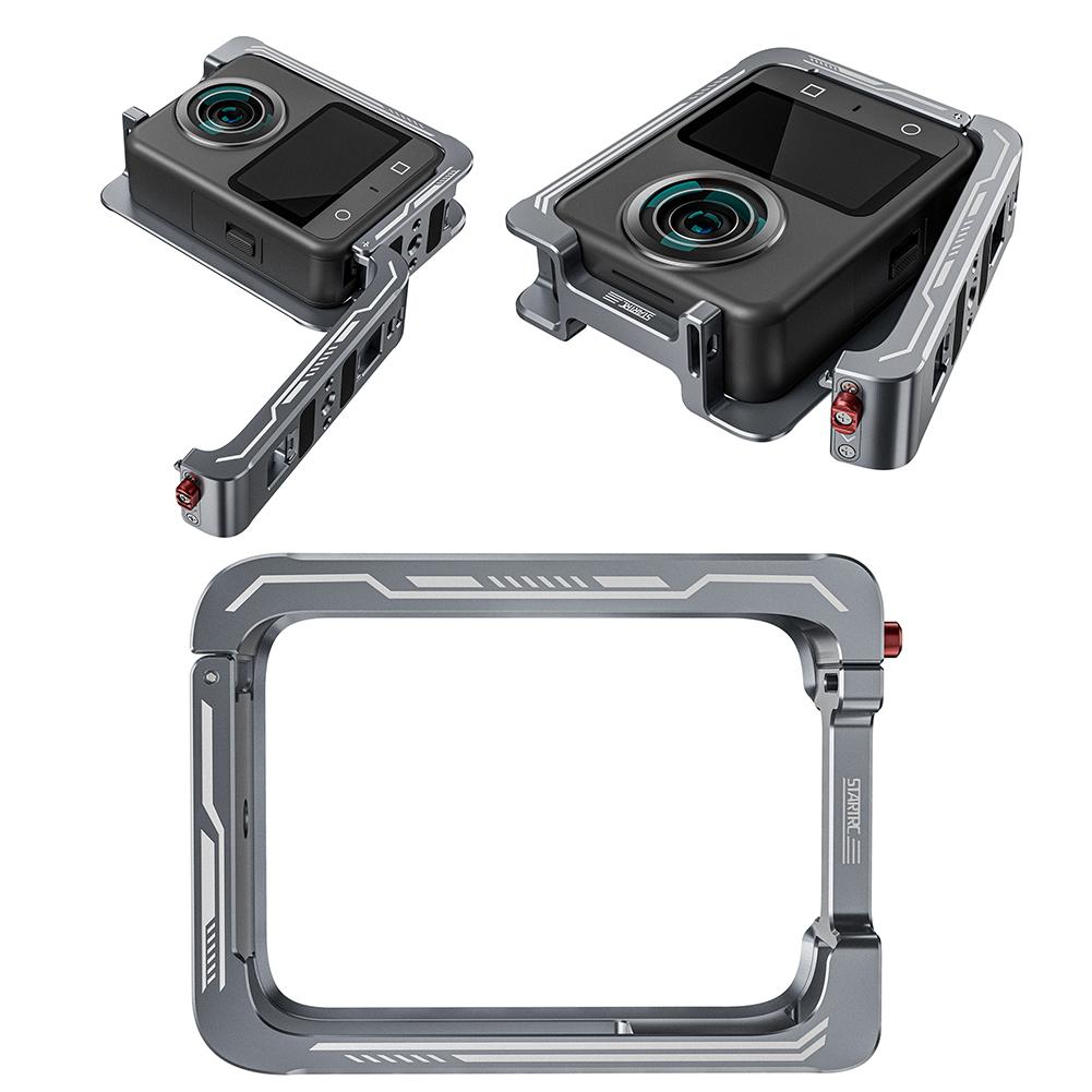 Metal Rabbit Cage Protective Bezel with Cold Shoe Action Camera Rabbit Cage Aluminum Case Metal Cage for DJI Osmo Action Camera CHINA