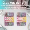 Macaron Colored Paper Clips 400 PCS Small Size Paper Clip 1.1 Inch (28mm) 2 Boxes of 200 PCS Each PaperClips Suitable for Office School Paperwork and