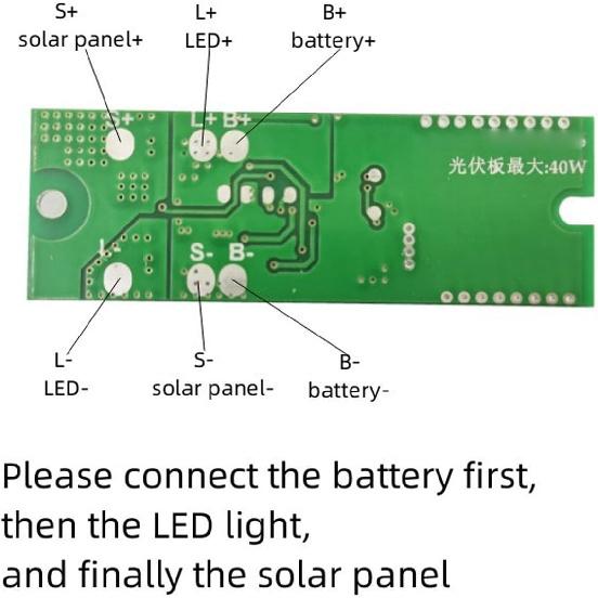3.2/3.7V Solar Lamp Circuit Board, 3.7V Lithium & 3.2V LFP Solar Controller Board, Human Sensor Induction & Light Control Sensor