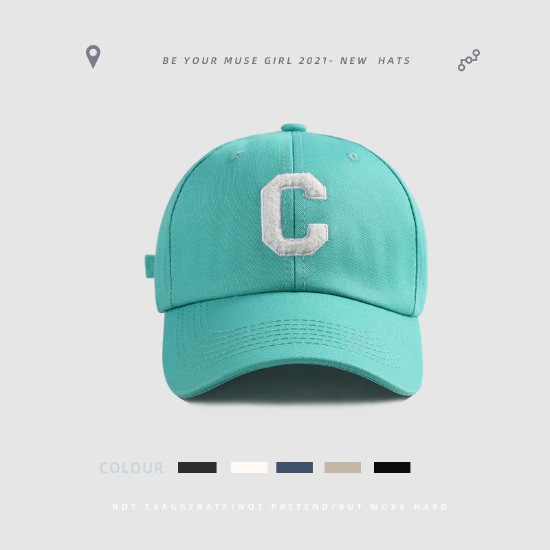 

Autumn fashion visor autumn and winter face small outdoor baseball cap versatile sunscreen cap M（56-58cm）