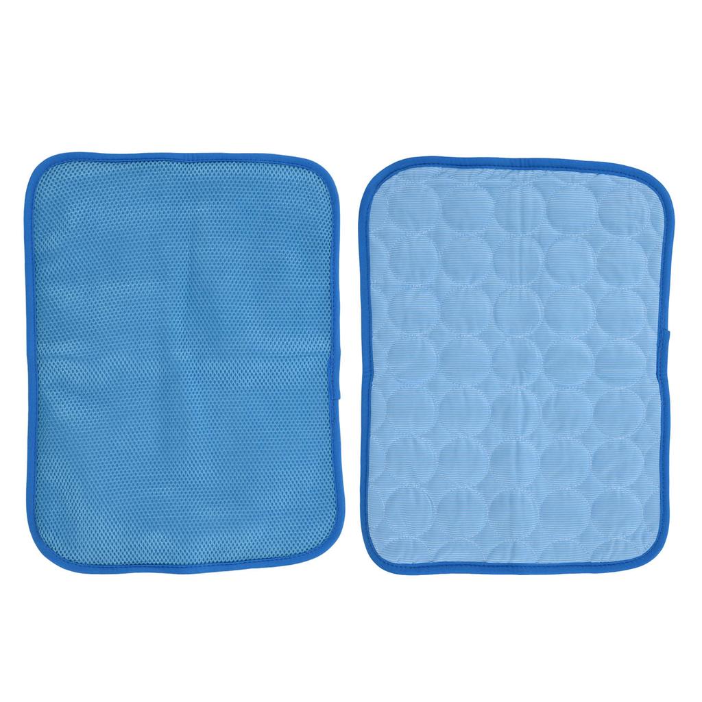 Mata chłodząca dla zwierząt Bezpieczna Nietoksyczna Wygodna Składana Podkładka Samochłodząca dla Kota Psa na Łóżko Sofę Samochód Niebieska